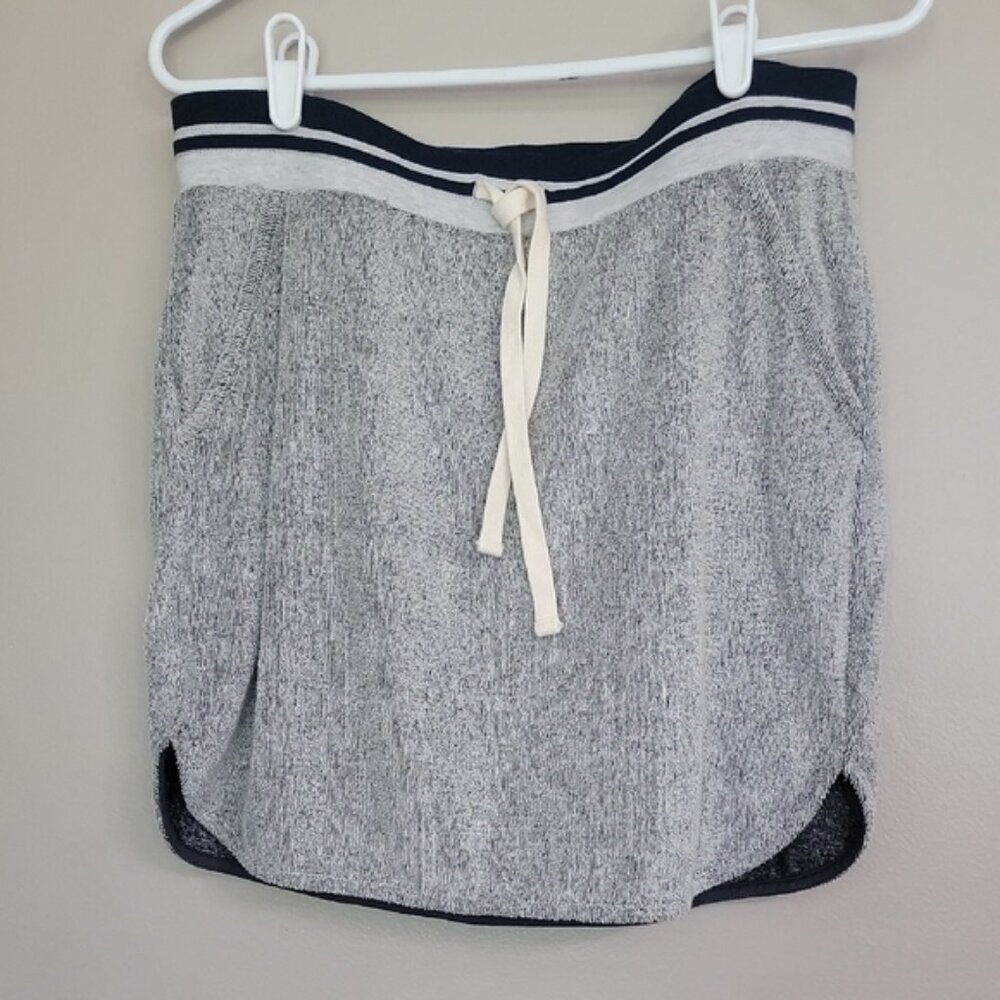 J Crew Blue White Terry Cloth Skirt Size S